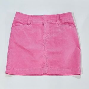 Lilly Pulitzer Courderoy Vibrant Pink Pencil Skirt Size 6